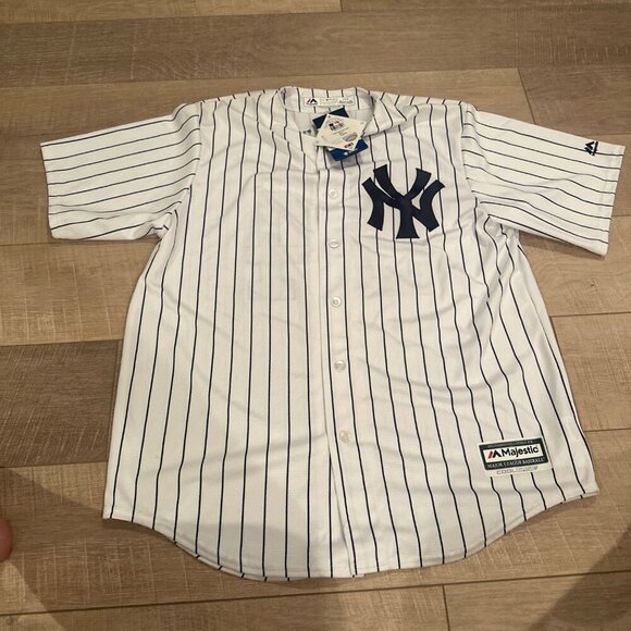 NEW YORK YANKEES MENS LARGE JERSEY MAJESTIC SANCHEZ #24 - Picture 1 of 12